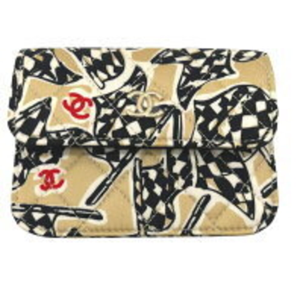 Chanel Mark Bag Shoulder Flag Chain Coco Checkered Matelasse